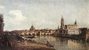 BELLOTTO, Bernardo View of Dresden from the Right Bank of the Elbe with the Augustus Bridge USA oil painting artist